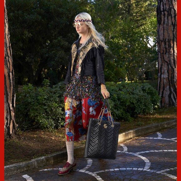 GUCCI DRESS SOCKS XXV KNITTED COTTON CROCHET SCALLOP TOP EMBROIDERED LOGO - Picture 5 of 10